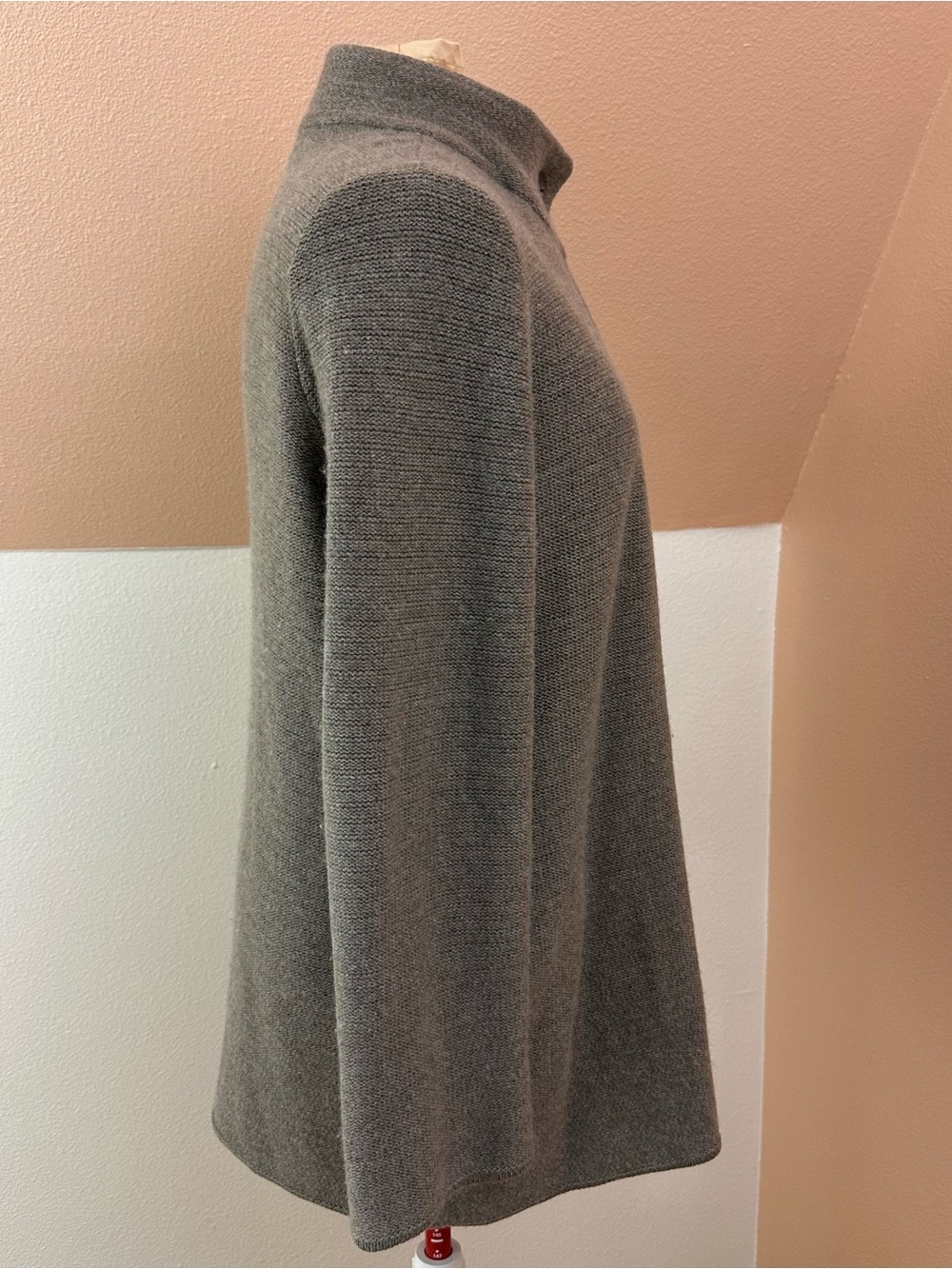 Nordstrom Collection 100% Cashmere Open Cardigan Jacket Size L One Button Preppy - Picture 4 of 16